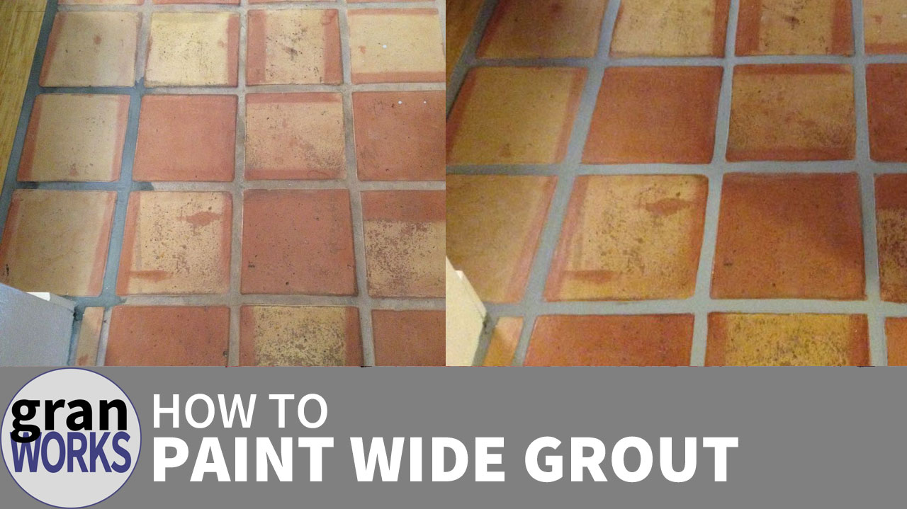 How To Paint Wide Grout